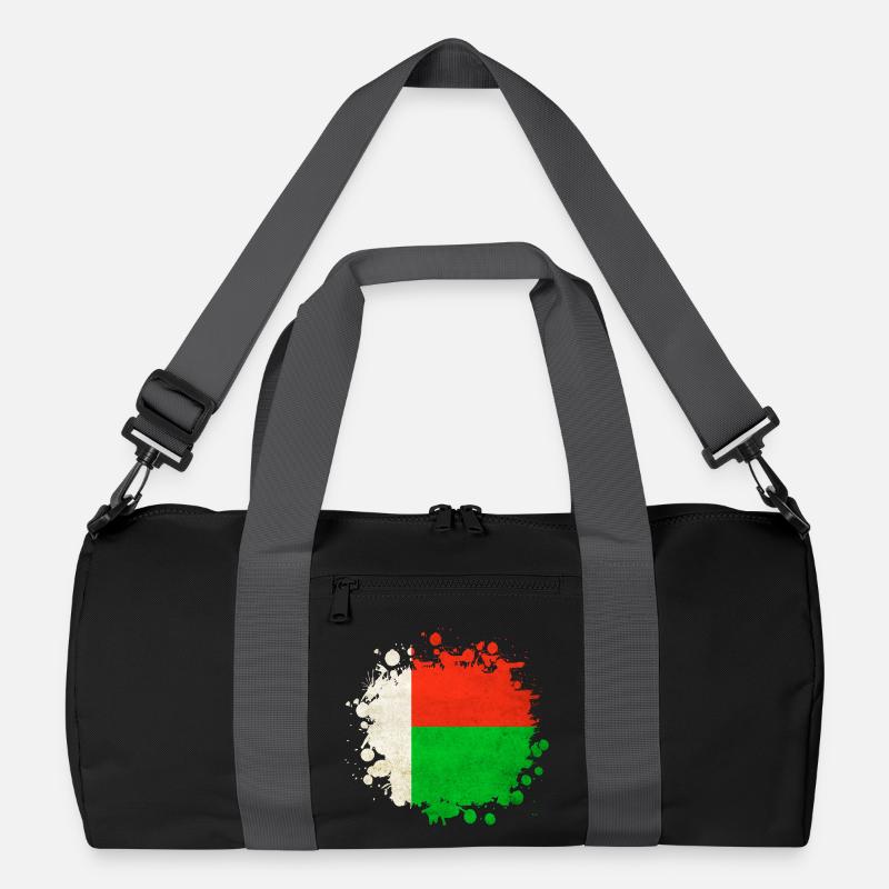 Madagaskar Flaggen Klecks Recycelte Duffel Bag