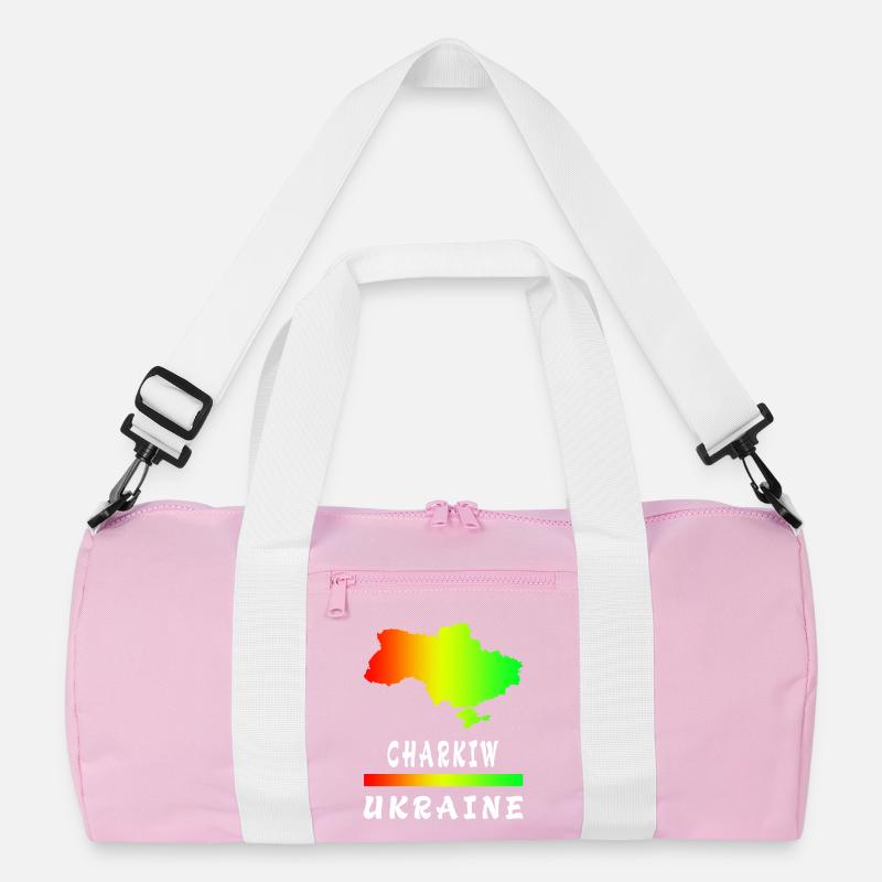 Charkiw Ukraine Regenbogen Design Recycelte Duffel Bag