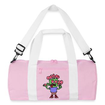 Sweet tooth Candy Delicious sweets Dessert - Recycled Duffel Bag - pink/white - Front