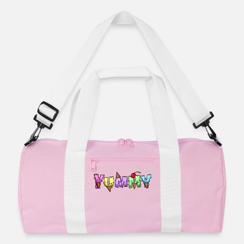 Ice Cream Delicious Sweets Saying Dessert Snacking Recycled Duffel Bag