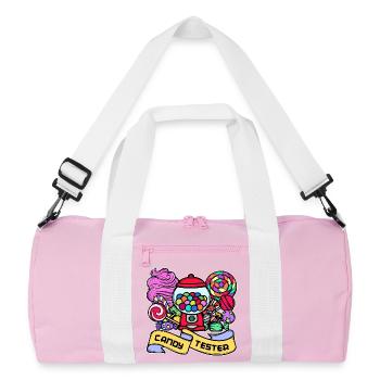 Déclaration du confiseur de bonbons sucrés - Sac de sport recyclé - rose/blanc - Devant