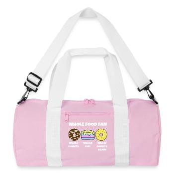 Délicieux Snack Donut Cake Sweets Déclaration - Sac de sport recyclé - rose/blanc - Devant