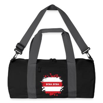 Bora Bora Klecks Flag Design - Sac de sport recyclé - noir/gris graphite - Devant