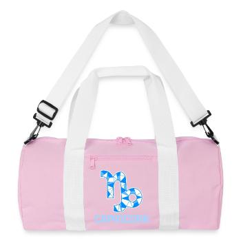 Signe du zodiaque Capricorne Étoile Interprétation Horoscope - Sac de sport recyclé - rose/blanc - Devant