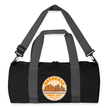 Nashville États-Unis - Sac de sport recyclé - noir/gris graphite - Devant