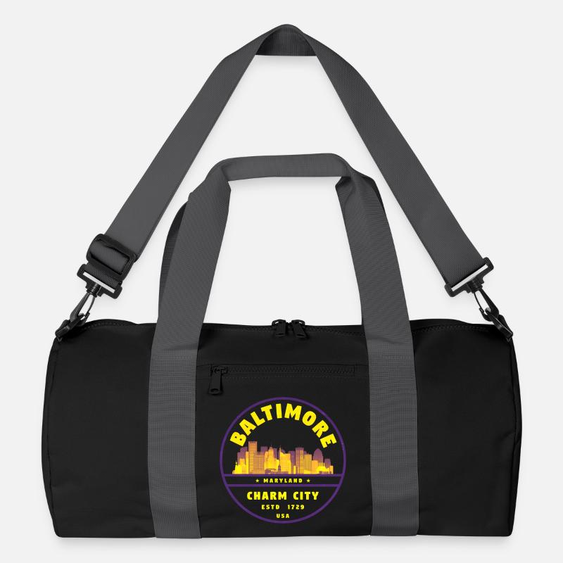 Baltimore Charm City Emblem Recycelte Duffel Bag
