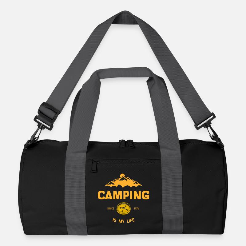 Camping is my life Recycelte Duffel Bag
