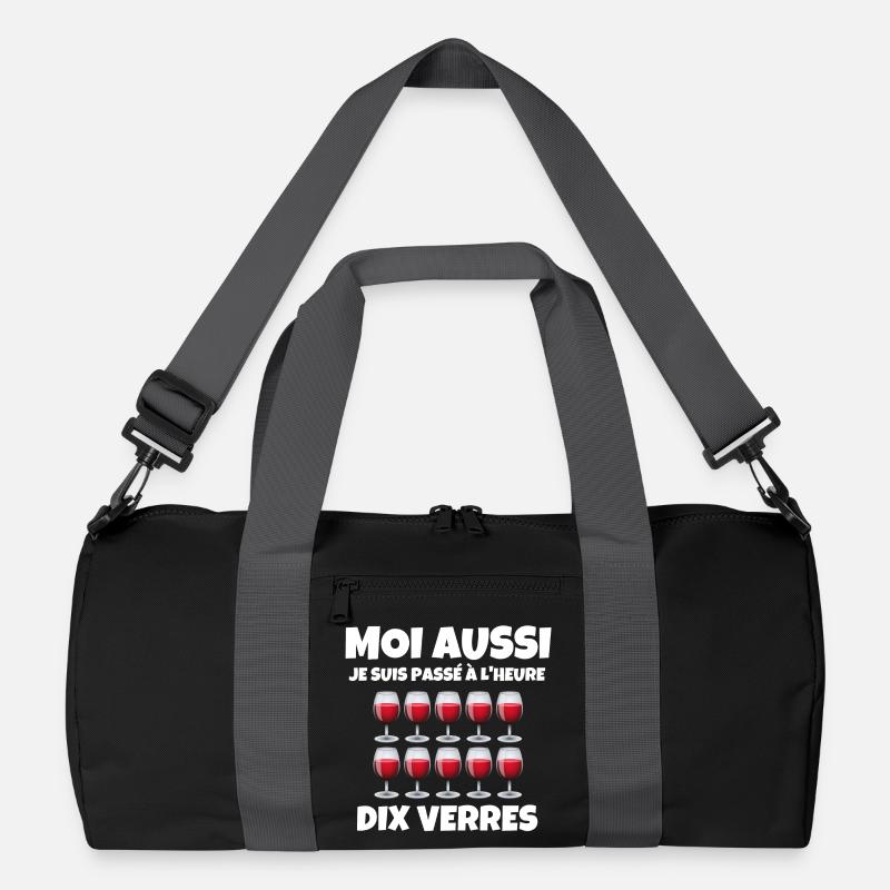 heure d'hiver - Sac de sport recyclé - noir/gris graphite