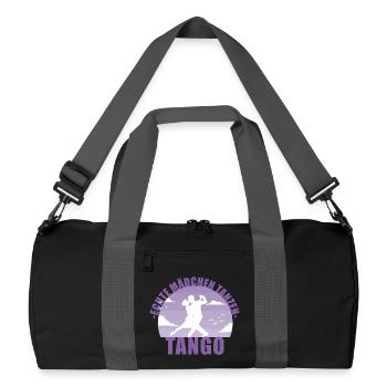 Echte Mädchen tanzen Tango! Tänzerin Geschenk - Recycelte Duffel Bag - Schwarz/Graphitgrau - Vorne