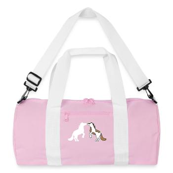 Cool Chevaux Amour Chevaux Islandais Galop - Sac de sport recyclé - rose/blanc - Devant
