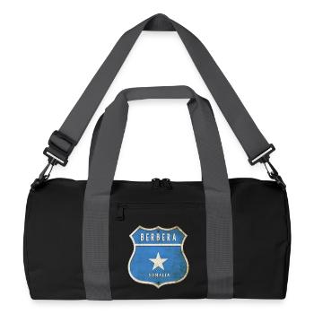 Motif du drapeau berbera de la Somalie - Sac de sport recyclé - noir/gris graphite - Devant