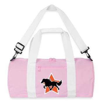 Haflinger Galopp Chevaux islandais Trot Étalon Chevaux - Sac de sport recyclé - rose/blanc - Devant