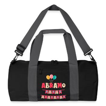 Abraham T-Shirt Happy Birthday T-Shirt - Recycelte Duffel Bag - Schwarz/Graphitgrau - Vorne