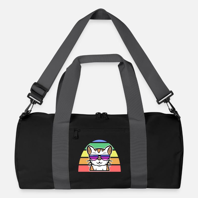 Lgbt Cool Katze Regenbogen Menschenrechte Stolz Recycelte Duffel Bag