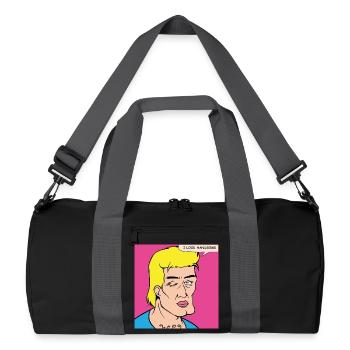 Pop Art self-praise in comic style - Recycled Duffel Bag - black/graphite grey - Front