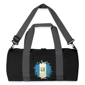 Guatemala vintage flags blob - Recycled Duffel Bag - black/graphite grey - Front