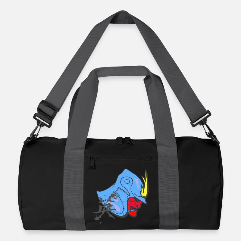 kanjizeichen „Mut“, Samureihelm Recycelte Duffel Bag