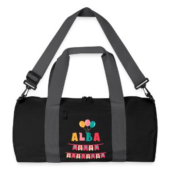 Alba t-shirt happy birthday happy birthday - Recycled Duffel Bag - black/graphite grey - Front