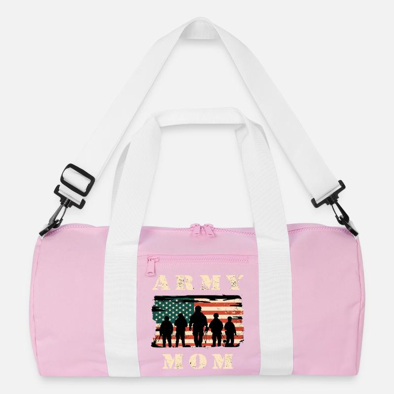 Armee Mutter mit USA Flagge Recycelte Duffel Bag