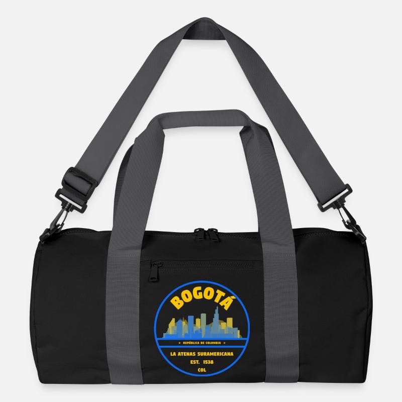Bogotá Skyline Emblem Recycled Duffel Bag