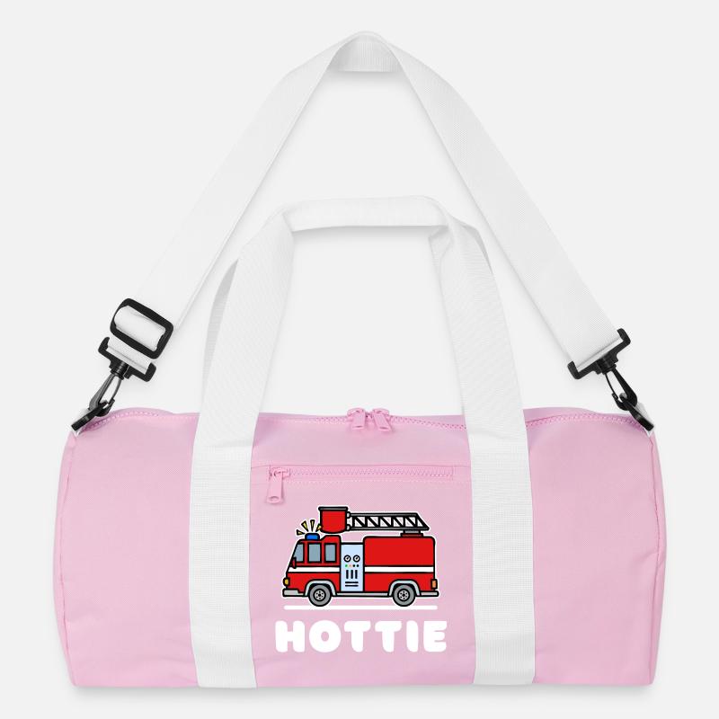 Fire Engine Statement Lifesaver Fire Brigade Recycled Duffel Bag