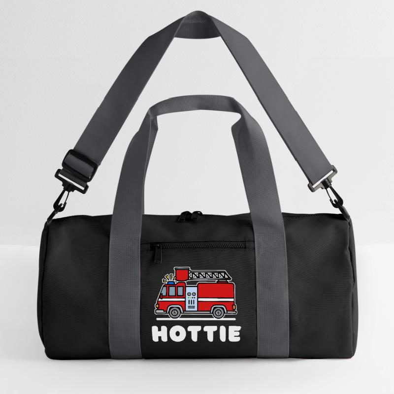 Fire Engine Statement Lifesaver Fire Brigade Recycled Duffel Bag