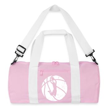 Basketball player - Recycled Duffel Bag - pink/white - Front