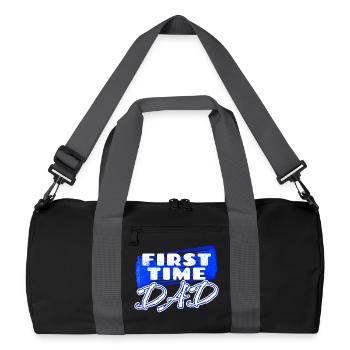 Femme enceinte Papa Déclaration Bébé Famille Bonheur Parents - Sac de sport recyclé - noir/gris graphite - Devant