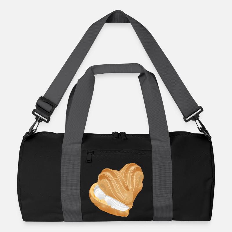 Mit Sahne gefülltes Windbeutel Herz Recycelte Duffel Bag