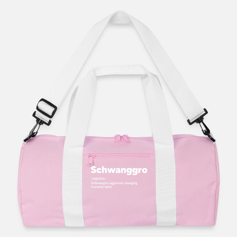 Schwangerschaft Schwanger Mutter Statement Baby Recycelte Duffel Bag