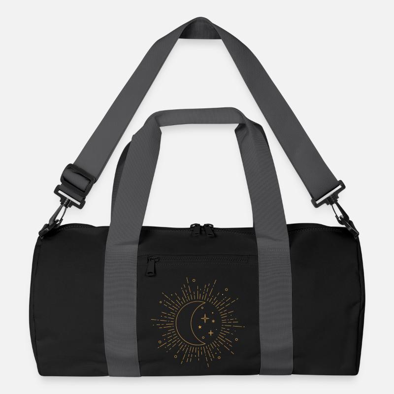Moon Starry Sky - Recycled Duffel Bag - black/graphite grey