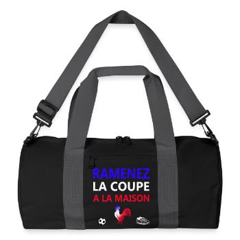 RAMENEZ LA COUPE A LA MAISON - Sac de sport recyclé - noir/gris graphite - Devant