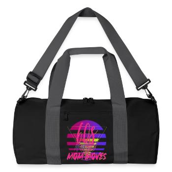 Mom Moves des années 60 Rétro Néon - Sac de sport recyclé - noir/gris graphite - Devant