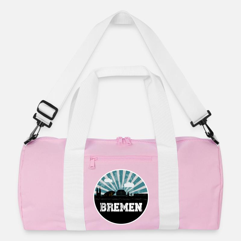 Bremen Skyline Blue Hour Recycelte Duffel Bag