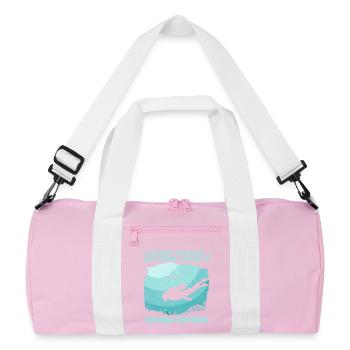 Scuba Diver Ocean Diver - Recycled Duffel Bag - pink/white - Front