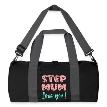 BELLE-MAMAN - LOVE YOU MOTHER’S DAY - STEPMUM - Sac de sport recyclé - noir/gris graphite - Devant