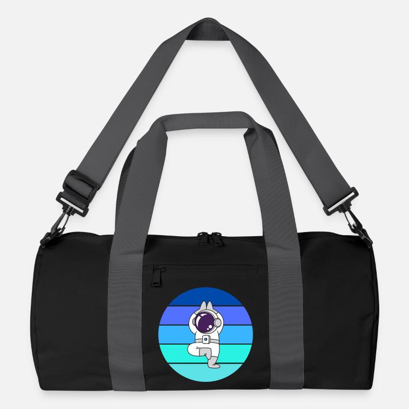 astronaut, flying rocket space Recycled Duffel Bag