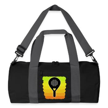 Padel Game Tennis Rackets Padel Sports Fans - Recycled Duffel Bag - black/graphite grey - Front