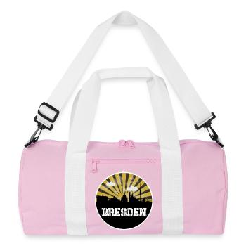 Match à domicile de Dresde Skyline - Sac de sport recyclé - rose/blanc - Devant