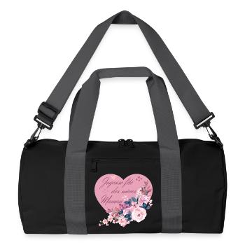 Joyeuse fête des mères Maman. Fête des mamans - Sac de sport recyclé - noir/gris graphite - Devant