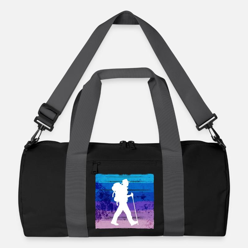 Berggipfel Wanderung Wanderer Wandern Bergsteigen Recycelte Duffel Bag