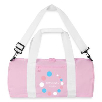 Mois de la fierté - Transition... Chargement - Sac de sport recyclé - rose/blanc - Devant