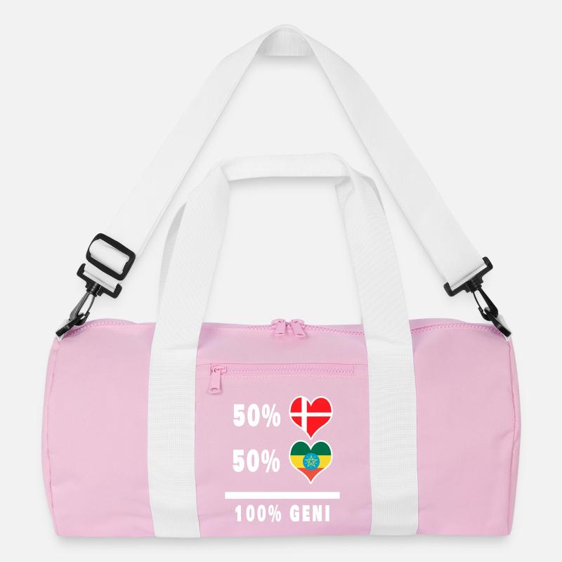 Ethiopie et Danemark 100% drapeau de génie Sac de sport recyclé