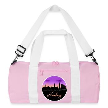 Belle ligne d’horizon de Hambourg - Sac de sport recyclé - rose/blanc - Devant