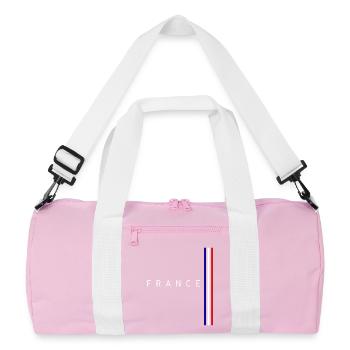Flag of France - Recycled Duffel Bag - pink/white - Front