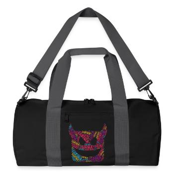 LGBTQIA+ T-shirt Diable Nuage de mots Gay Pride LGBT - Sac de sport recyclé - noir/gris graphite - Devant