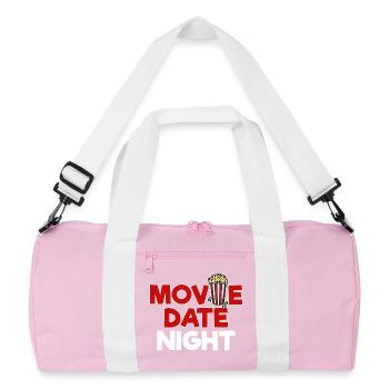 Popcorn Déclaration Films Cinéma Nuit Streaming - Sac de sport recyclé - rose/blanc - Devant