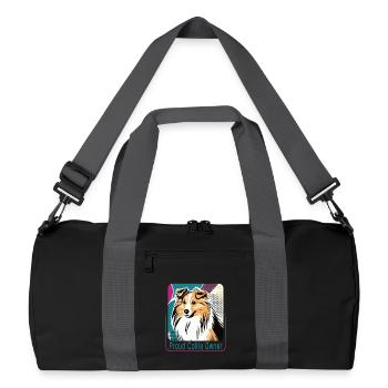 Fier propriétaire de Collie - Sac de sport recyclé - noir/gris graphite - Devant