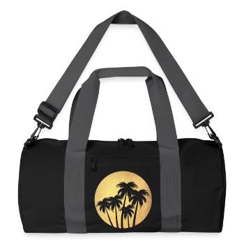 Cercle Or Palmiers Vacances De Luxe Rond Chill Mers du Sud - Sac de sport recyclé - noir/gris graphite - Devant