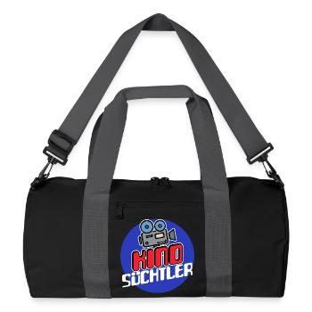 Movies Kamera Streaming Theater Statement Kino - Recycelte Duffel Bag - Schwarz/Graphitgrau - Vorne